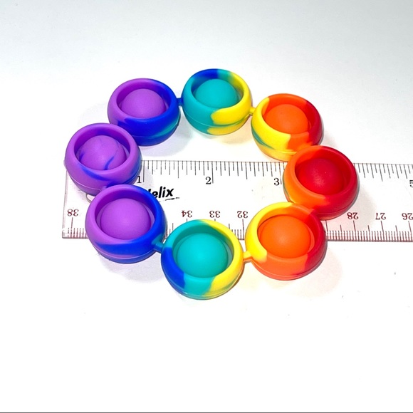 ✨Pair of Push Bubble Sensory Bracelets NIB - Picture 3 of 4